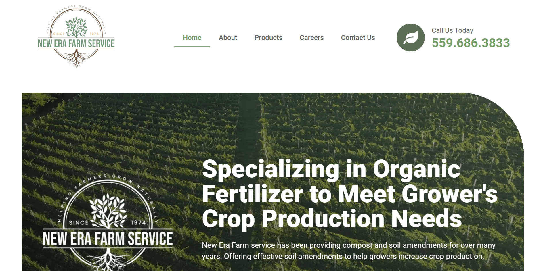 New Era Farm Service website